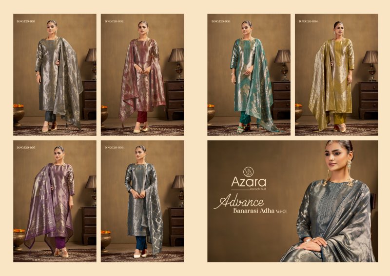 Advance Banarashi Adha Vol 1 By Radhika Azara Dress Material 
